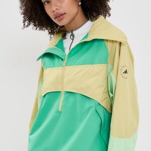 Adidas by Stella McCartney Women's Vibrant Green and Cream Ski Jacket